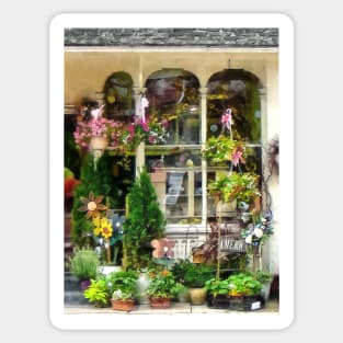 Strasburg PA - Flower Shop With Birdhouse Sticker